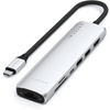 Док-станция Satechi Slim Multiport Adapter with Ethernet 7-in-1 USB-C, серебристый (ST-P7SS)