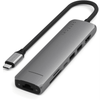 Док-станция Satechi Slim Multiport Adapter with Ethernet 7-in-1 USB-C, серый (ST-P7SM)