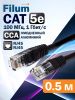 Патч-корд Filum UTP, кат.5e, 5 м, RJ45-RJ45, черный (FL-U5-5M-BK)