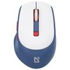 Мышь Defender Belsa MB-249, Bluetooth/USB, белый/синий (52249)