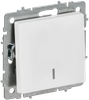 Выключатель IEK ВС10-1-1-БрАБ, 1кл., арктический белый