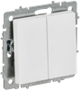 Выключатель IEK ВС10-2-0-БрАБ, 2кл., арктический белый