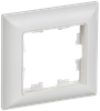 Рамка IEK BRITE РУ-1-БрАБ, 1-пост, арктический белый