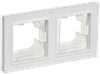 Рамка IEK BRITE РУ-2-БрАБ-44, 2-поста, арктический белый
