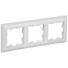 Рамка IEK BRITE РУ-3-БрАБ, 3-поста, арктический белый