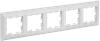 Рамка IEK BRITE РУ-5-БрАБ, 5-постов, арктический белый