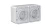 Розетка Systeme Electric (Schneider Electric) AtlasDesign Profi54, 2-х постовая, серый