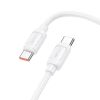 Кабель USB Type-C(m)-USB Type-C(m), 1.2 м, белый, HOCO X115 (52025)