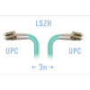 Патч-корд оптический SNR многомодовый, двойной, 3 м (BO-PC-LC/UPC-MM-DPX-3m)