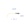 Пигтейл SNR одномодовый, одинарный, 1 м (pigtail FC/UPC SM 1m)