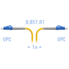 Патч-корд оптический SNR одномодовый, одинарный, 1 м (BO-PC-LC/UPC-A-1m)