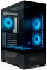 Корпус XASTRA Q500 6ARGB-C10-UC, Midi-Tower, без БП, черный