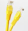 Патч-корд Maxicord UTP, кат.5e, 0.5 м, RJ45-RJ45, желтый (MC-PC-U5-R45-YL-0.5)