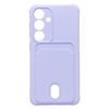 Чехол-накладка Activ SC304 с кардхолдером для смартфона Samsung Galaxy S24, светло-фиолетовый