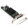 Сетевая карта ExeGate EXE-I350-T4V2-PoE, 4xRJ-45, 1000 (EX299014RUS)
