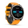 Смарт-часы Garmin Fenix 8, титан/оранжевый