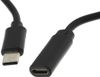 Кабель-удлинитель USB Type-C(m)-USB Type-C(f), 2 м, черный, Buro (BU-EXT-TYPEC-2M)