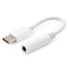 Кабель-переходник (адаптер) USB Type-C(M)-Jack 3.5mm 4-pin(F), белый, Cablexpert (CCA-UC3.5F-01-W)