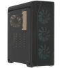 Корпус Zalman N5 TF, ATX, Midi-Tower, USB 3.0, RGB подсветка, черный, без БП б/у, следы установки блока питания