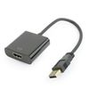Конвертер USB(AM)-HDMI(19F), 15 см Cablexpert Pro, (A-USB3-HDMI-02)