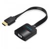 Конвертер HDMI(19M)-VGA(15F)/Jack 3.5mm(F)/Micro USB(BF), 15 см Vention ACK, (ACKBB)