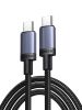 Кабель USB Type-C(M)-USB Type-C(M), 1 м, черный/серый, UGREEN L532 (65907)
