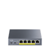 Коммутатор Cudy GS105P, 4x1 Гбит/с, SFP/uplink: RJ-45x1 (GS105P)