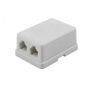 Розетка RJ-11+RJ-11 открытый монтаж, Filum (FL-TA-SOCKET-2)