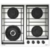 Газовая варочная панель Korting HG 6235 CTX 4 конфорки, нержавеющая сталь