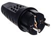 Вилка прямая Filum FL-PLUG-EU-IP44-BK, евро, 16А, с/з, IP44