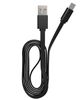 Кабель USB(Am)-Micro USB(Bm), 1 м, черный, Maxvi MC-01F (MC-01F)