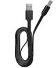 Кабель USB(Am)-Micro USB(Bm), 1 м, черный, Maxvi MC-01LF (MC-01LF)
