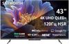 Телевизор 43" Skyworth 43Q66H, 3840x2160, черный