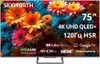 Телевизор 75" Skyworth 75Q67H, 3840x2160, черный