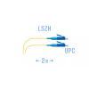 Патч-корд оптический SNR одномодовый, одинарный, 2 м (SNR-PC-LC/UPC-A-2m)