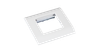 Настенная лицевая панель 45х45 мм Netlan, 10 шт. (EC-FPM-1-WT-10)