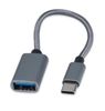 Кабель-переходник (адаптер) USB Type-C(M)-USB(Af), 15 см, серый, Cablexpert A-OTG-CMAF2-02 (A-OTG-CMAF2-02)