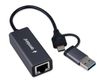 Сетевая карта Gembird NIC-U7, 1 Гбит/с, USB 3.0 Type-A/Type-C (NIC-U7)