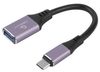 Кабель-переходник (адаптер) USB(Af)-USB Type-C(M), серый, Cablexpert (A-USB3C-OTGAF-02)