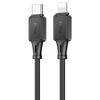 Кабель-переходник (адаптер) USB Type-C(M)-Lightning 8-pin(M), черный, HOCO X101 (X101)