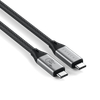Кабель USB Type-C(M)-USB Type-C(M), 1.2 м, черный/серебристый, Satechi V2 Pro (ST-YU4120K)