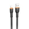 Кабель USB(Am)-Lightning 8-pin(M), 1 м, черный, Borofone BX118 (BX118)