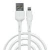 Кабель USB(Am)-Lightning 8-pin(M), 2 м, белый, MORE CHOICE K63i 2м (К63л 2м White)