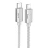 Кабель USB Type-C(M)-USB Type-C(M), 1.8 м, серый, HOCO U134 Primero