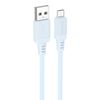 Кабель USB(Am)-Micro USB(Bm), 1 м, голубой, Borofone BX115