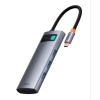 Док-станция Baseus Metal Gleam Series Joystar 7 in 1, серый (B00030708811-00)