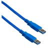 Кабель USB(Am)-USB(Am), 1.8 м, синий, PERFEO