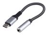 Кабель-переходник (адаптер) USB Type-C(M) Jack 3.5mm(F), 15 см, Cablexpert CCA-UC3.5F-AL
