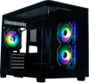 Корпус XASTRA QR500M 3ARGB C10-UC, Mini-Tower, без БП, черный