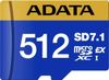 Карта памяти microSDXC Express ADATA 512Gb Class 10 UHS-I U3 (UD512GEX3L1-C)